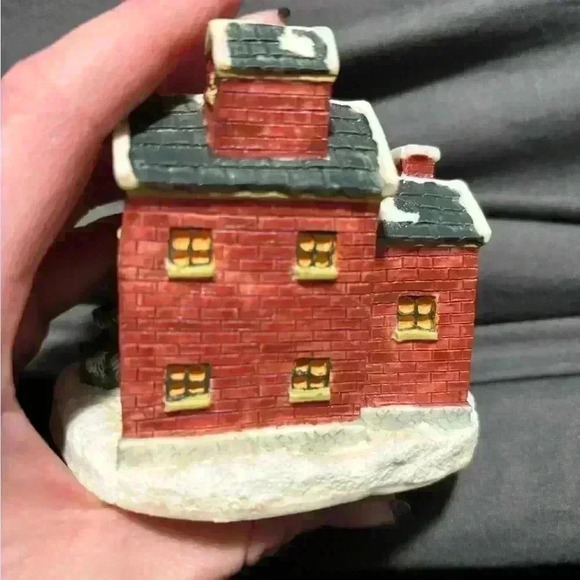 1991 VINTAGE ALBERT E PRICE SPIRIT OF AMERICA VICTORIAN CHRISTMAS HOUSE - Picture 3 of 9